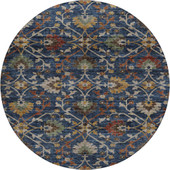 Dalyn Silk Road SR4 Navy Area Round Rug