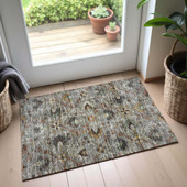 Dalyn Silk Road SR4 Pewter Area Rug Runner Room Scene