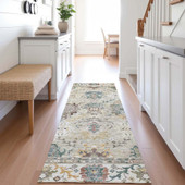 Dalyn Silk Road SR5 Putty Area Rug Runner Room Scene