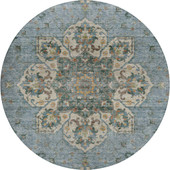 Dalyn Silk Road SR6 Aqua Area Round Rug Dalyn Silk Road SR6 Aqua Area Round Rug