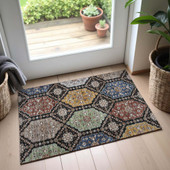 Dalyn Silk Road SR7 Black Area Rug Runner Room Scene