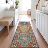 Dalyn Silk Road SR7 Paprika Area Rug Runner Room Scene