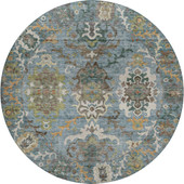 Dalyn Silk Road SR8 Aqua Area Round Rug