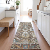 Dalyn Silk Road SR8 Chocolate Area Rug Runner Room Scene