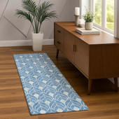 Dalyn The Reserve TR10 Denim Area Rug Runner Room Scene