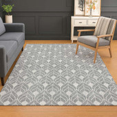 Dalyn The Reserve TR10 Gray Area Rug Room Scene