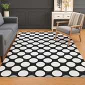 Dalyn The Reserve TR13 Black Area Rug Room Scene