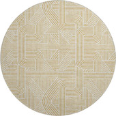 Dalyn The Reserve TR14 Gold Area Round Rug