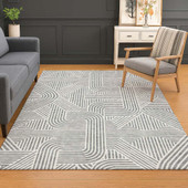 Dalyn The Reserve TR14 Gray Area Rug Room Scene