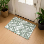 Dalyn The Reserve TR17 Sage Area Rug Runner Room Scene