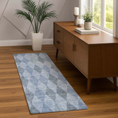 Dalyn The Reserve TR2 Denim Area Rug Runner Room Scene