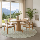 Dalyn The Reserve TR5 Sage Area Rug Round Room Scene