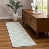 Dalyn The Reserve TR9 Seafoam Area Rug Runner Room Scene