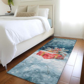 Dalyn Wonderland WN13 Blue Area Rug Runner Room Scene