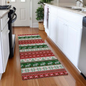 Dalyn Wonderland WN26 Red Area Rug Runner Room Scene