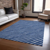 Dalyn Wonderland WN27 Navy Area Rug Room Scene
