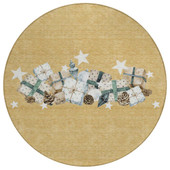 Dalyn Wonderland WN33 Gold Area Round Rug