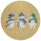 Dalyn Wonderland WN34 Gold Area Round Rug