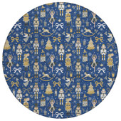 Dalyn Wonderland WN35 Navy Area Round Rug