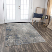 Rizzy Home Ankara ANK735 Gray Area Rug Room Scene