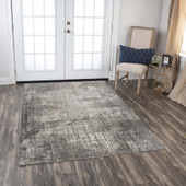 Rizzy Home Ankara ANK736 Gray Area Rug Room Scene