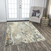 Rizzy Home Artistry ARY103 Beige Area Rug Room Scene