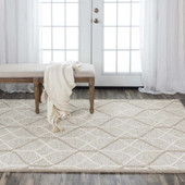Rizzy Home Ava A06102 Brown Area Rug Room Scene