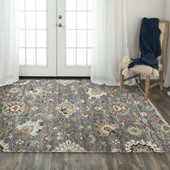 Rizzy Home Belmont BMT954 Gray Area Rug Room Scene