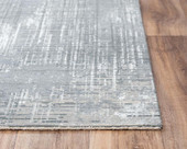 Rizzy Home Couture CUT104 Gray Area Rug Corner