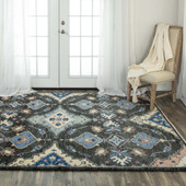 Rizzy Home Envision ENV964 Gray Area Rug Room Scene