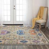 Rizzy Home Envision ENV999 Gray Area Rug Room Scene
