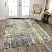 Rizzy Home Finesse FIN107 Gray Area Rug Room Scene