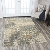 Rizzy Home Gossamer GS6799 Gray Area Rug Room Scene