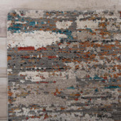 Rizzy Home Intrigue ITG121 Gray Area Rug Corner