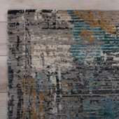 Rizzy Home Intrigue ITG144 Gray Area Rug Corner