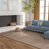 Rizzy Home Lofton A07203 Brown Area Rug Room Scene