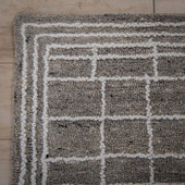 Rizzy Home Lofton A07215 Gray Area Rug Corner