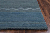 Rizzy Home Mojave MV3161 Blue Area Rug Corner