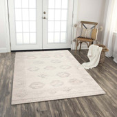 Rizzy Home Nova NVA947 Ivory Area Rug Room Scene