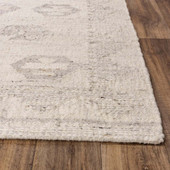 Rizzy Home Nova NVA947 Ivory Area Rug Corner