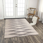 Rizzy Home Nova NVA949 Silver Area Rug Room Scene