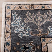 Rizzy Home Sapphire SAH550 Ivory Area Rug Corner