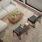 Rizzy Home Tuscany TUS711 Rose Area Rug Room Scene