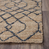 Rizzy Home Bengal BNL937 Natural Area Rug Corner