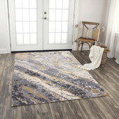 Rizzy Home Bolero BOL719 Gray Area Rug Room Scene