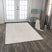 Rizzy Home Cable CBA699 Oyster Area Rug Room Scene