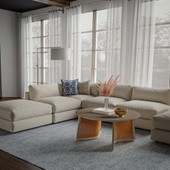 Rizzy Home Cosgrove CSG111 Blue Area Rug Room Scene