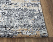 Rizzy Home Elite ELT898 Gray Area Rug Corner