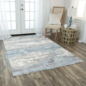 Rizzy Home Essence ESS103 Gray Area Rug Room Scene