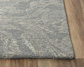 Rizzy Home Harmony HMY977 Gray Area Rug Corner